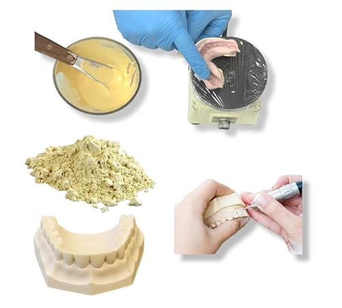 5 Lb - Dental Yellow Buff Stone - Gypsum Type Iii - All Purpose Compound - Model Stones - Used In Dental Lab & Offices ** Includes Scoop ** #TOP2