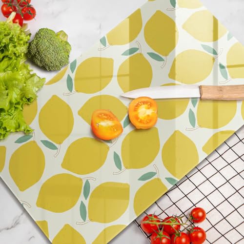Accessoires de Cuisine Plaque Induction Protection 30x52cm Wallfluent Citrons