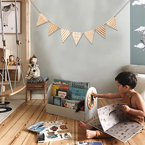 Epseed Wood Bunting Wall Boho Decor - Wild One Nursery Wall Hanging, Wood Flag Decoration For Baby Room, Wood Bunting Banner (Wood Flag Banner) #TOP2