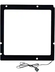 Formulamod Placa mãe micro ATX RGB placa traseira M-ATX placa traseira emissora de luz 5V 3 pinos ARGB decoração de mesa almofada de luz traseira (M-ATX)