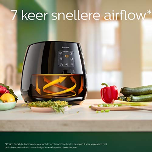 Philips Essential Airfryer XL - 7 L Pan, Friteuse Zonder Olie, Rapid Air-Technologie, NutriU Recepten App (HD9260/90) - Image 6