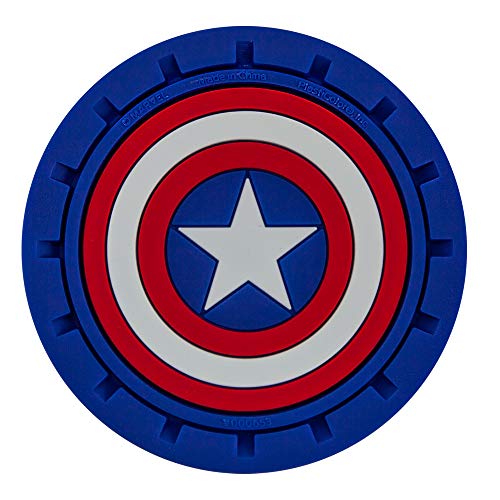 Plasticolor 000653R01 Marvel Captain America Auto Car Truck Suv Cup Holder Coaster 2-Pack , Blue #TOP5