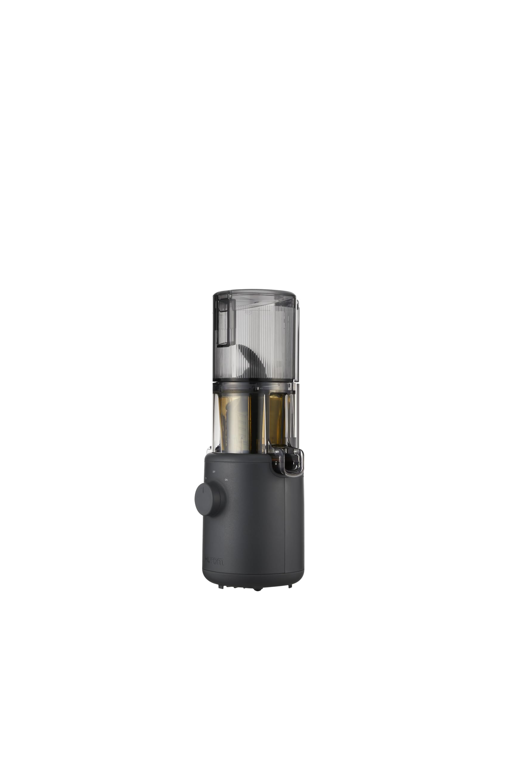 HUROM | Estrattore di succhi | Estrattore per succhi di frutta e legumi | H310A | pressa a freddo | motore silenzioso | facile da pulire | design compatto | 220ml | 100 Watt | Senza BPA (Charcoal)