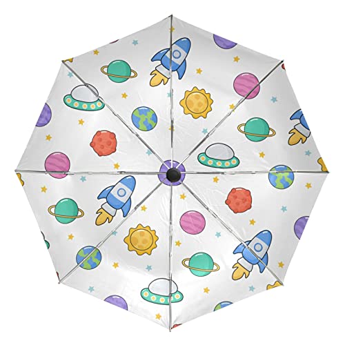 Parapluie protection UV et coupe-vent à ouverture automatique fusée
