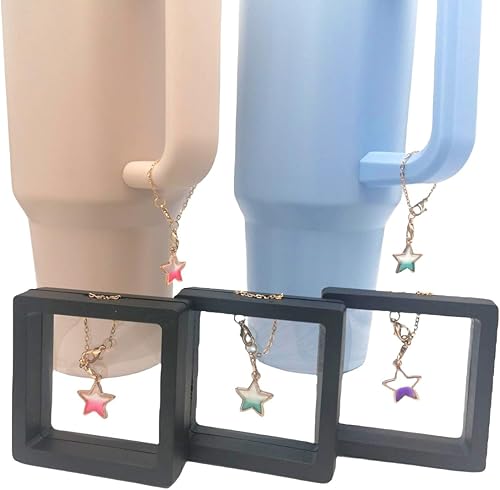 Miniatura 10 de ZHU IN SY Stanley - Colgantes de accesorios para taza, mango para vasobotella de agua, personalizable, placa de identificación de metales, simple y