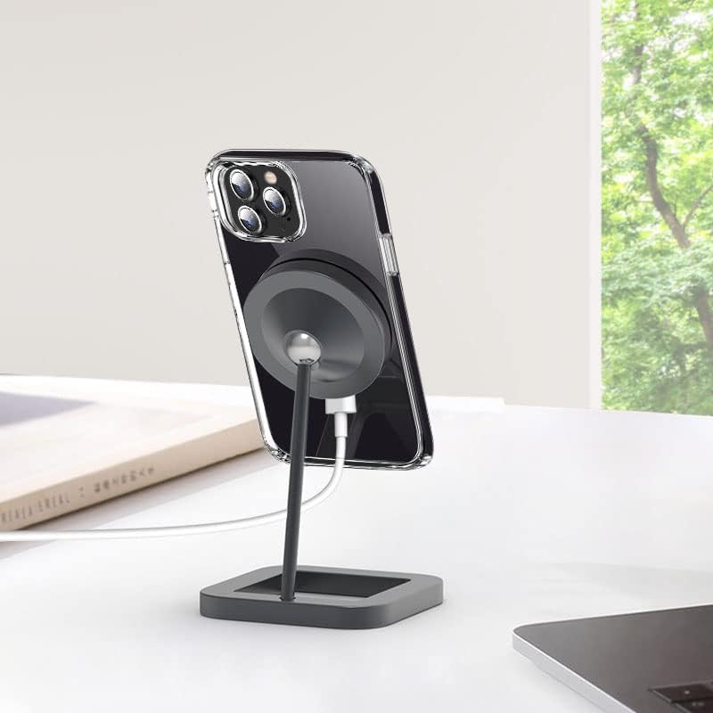 Miniatura 9 de Hsefo Funda magnética compatible con iPhone 13 Pro, compatible con carga inalámbrica MagSafe, parte trasera transparente antiarañazos, a prueba de