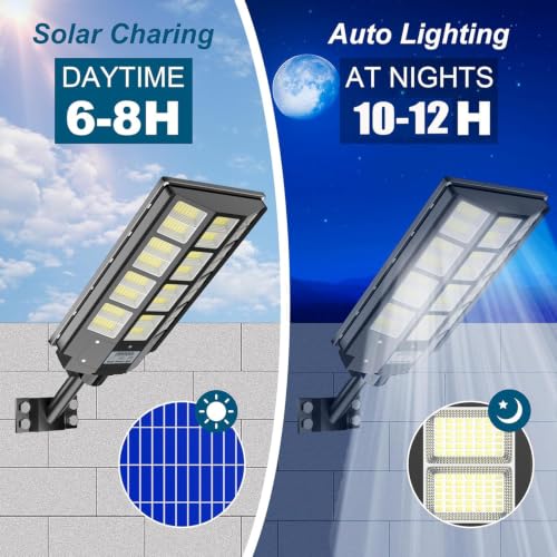 EUG-PRODUCTS Solar Street Lights Outdoor - 8000K Dusk to Dawn by EUG-PRODUCTS - Used condition - Image 3