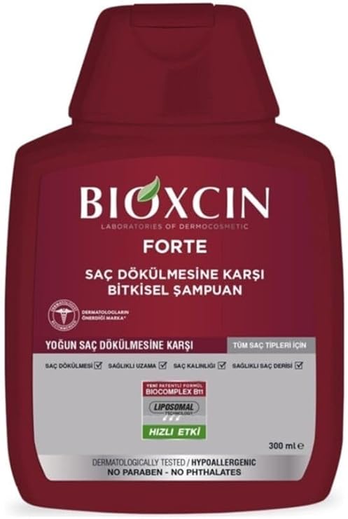 Bioxcin Forte Saç Dökülmesine Karşı Bitkisel Şampuan, 300 ml
