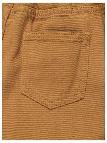 SweatyRocks Boy's Cargo Jeans Casual Tapered Denim Pants Trousers with Pockets4