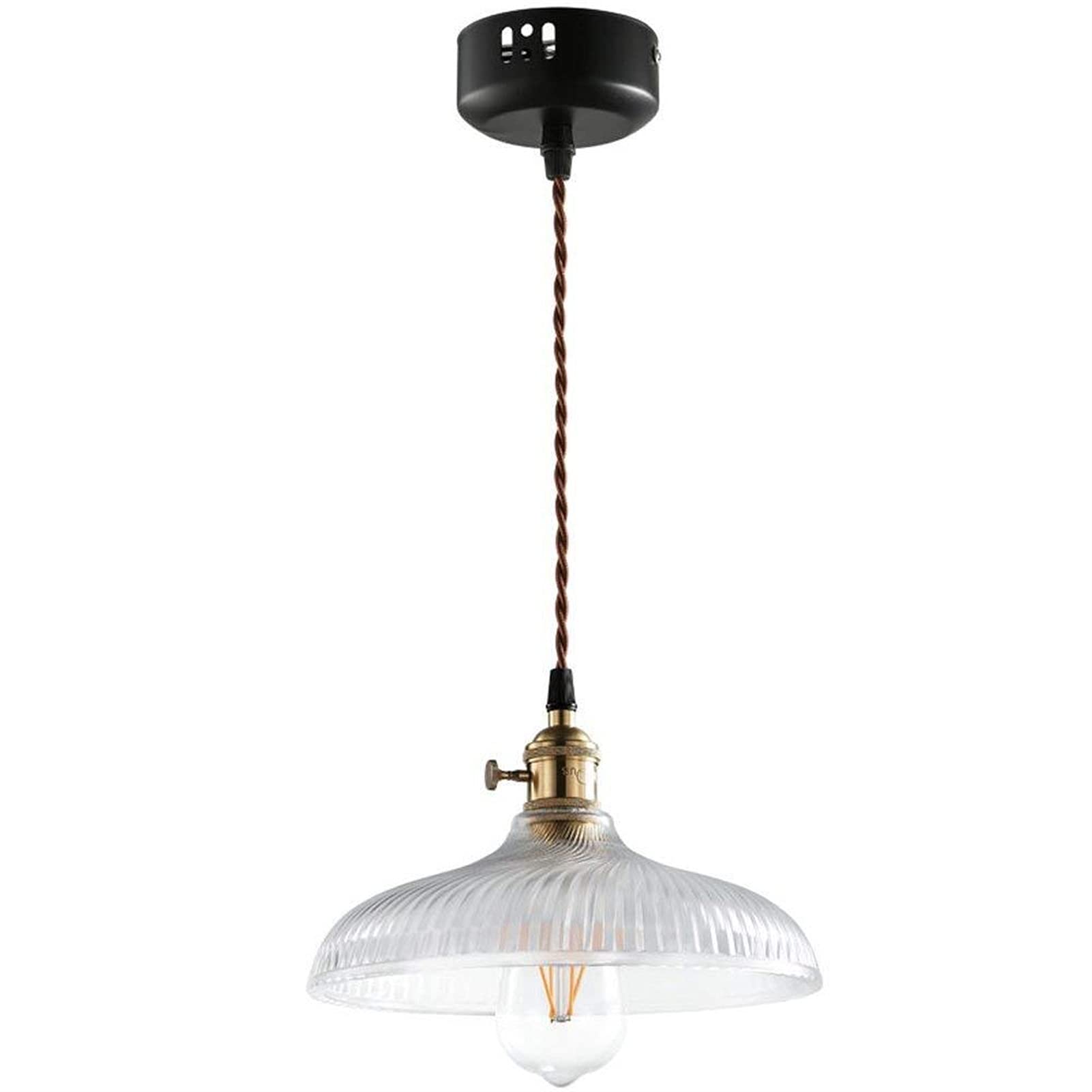 Lustres nordiques en fer suspension plafonnier verre salon bureau