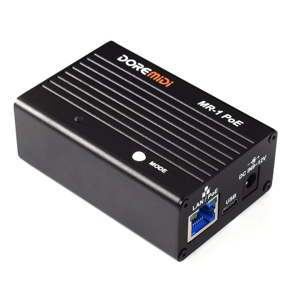 Amazon.com: DOREMiDi RTP MIDI Network Interface MR-1 PoE : Musical