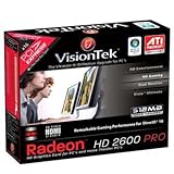  VisionTek Radeon HD Graphics 2600PRO Card-Carte Graphique (2560 x 1600 Pixels AMD Radeon HD2600 Pro 700 MHz 800 MHz 256 MB)