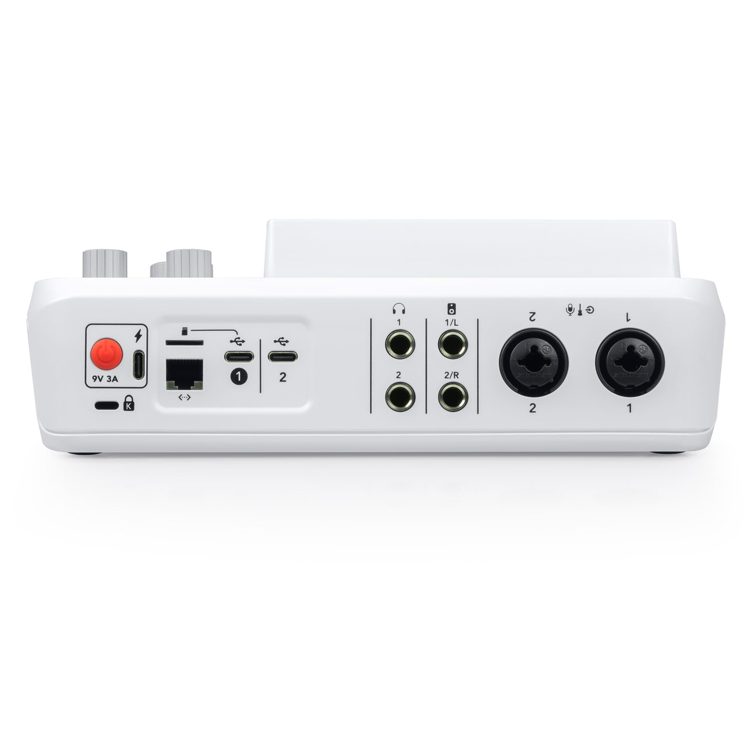 Rode Rodecaster Duo Audio Production Studio per podcast, streaming, Content Creation White + cuffie keepdrum