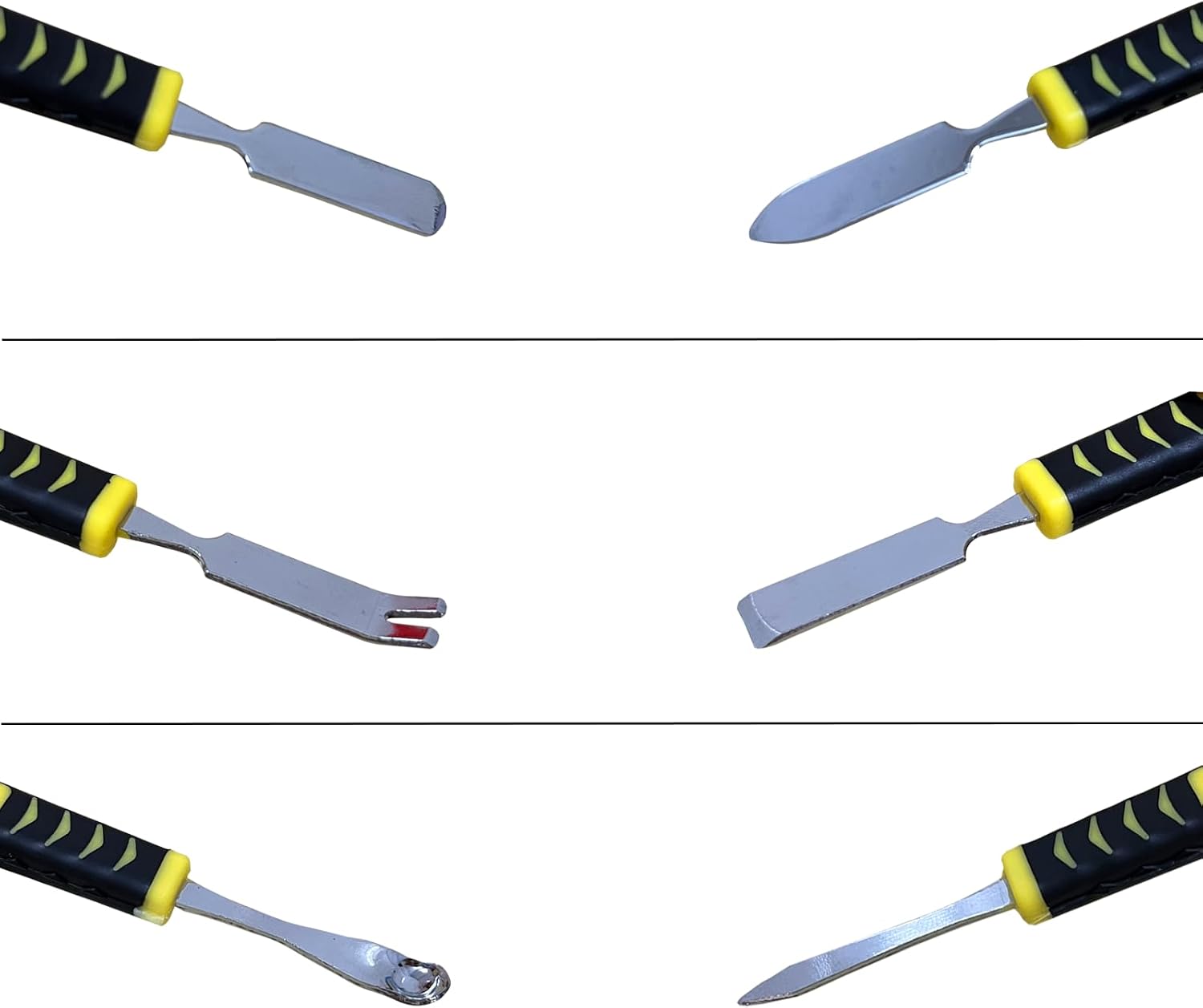 6 Pieces Metal Spudger Set Dual Ends Opening Pry Tool Repair Tools Kit for Laptop Cell Phone Tablet MP3