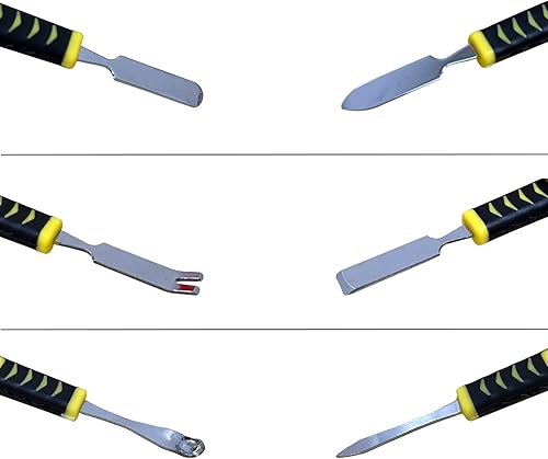 Miniatura 10 de Kit de reparación de herramientas de palanca de apertura de electrónica profesional para teléfonos celulares, portátiles, tabletas, 7 piezas