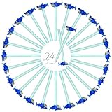 CAIJ Radierbare Gelstifte 24er Set – 0,5 mm Radierbarer Kugelschreiber mit Thermosensitive Tinte, Stifte zum Wegradieren, Ideal für Schule, Büro, Zeichnen,15 cm de longitud