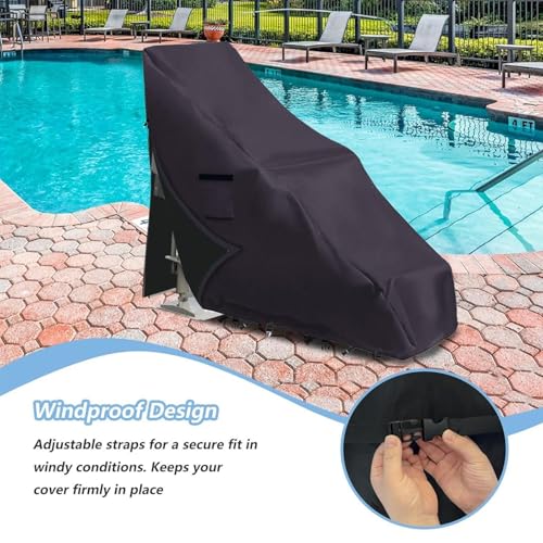 Tumbonas de piscina funda impermeable y protector solar exterior jardín 4