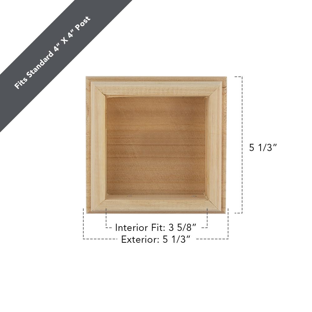 Amazon.co.jp: Cedar Newport Classic Post Cap, 4 x 4-In