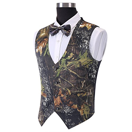 Vest For Men Camo Vest For Wedding Grooms Men's Hunting Sleeveless Camouflage Vest3