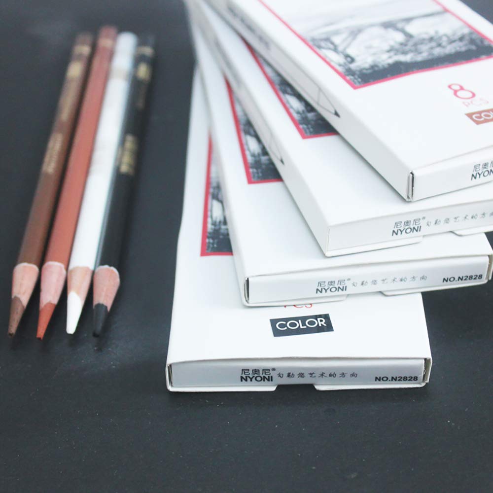 Amazon.com : Sketch Color Black Charcoal Pencil, Black