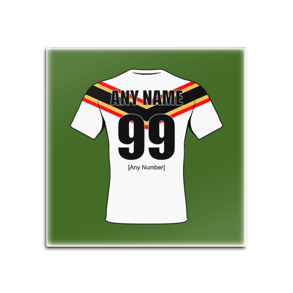 Dessous de verre Bradford Bulls vert en carton rigide carré lot de 4