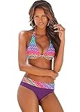 bikini bruno banani amazon  bruno banani Damen Bügel Push Up Bikini Lila 36 Cup C