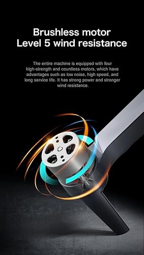 Miniatura 7 de Wingshot i8 Max 4K Drone con cámara 4K, drones para adultos, evitar obstáculos, WiFi FPV RC Quadcopter con control de gestos, mini drones plegables,