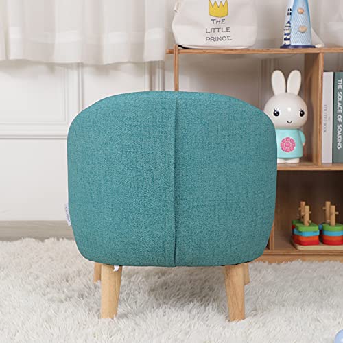 Single Pvc Kids Sofa Chair, Toddler Sofa Couch With Wooden Legs, Ideal Children Armchair For Children Gift (Blue) #TOP4