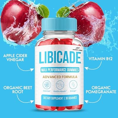 (5 Pack) Libicade Gummies, Maximum Strength Supplement, Advanced All Natural Vitamin Gummies