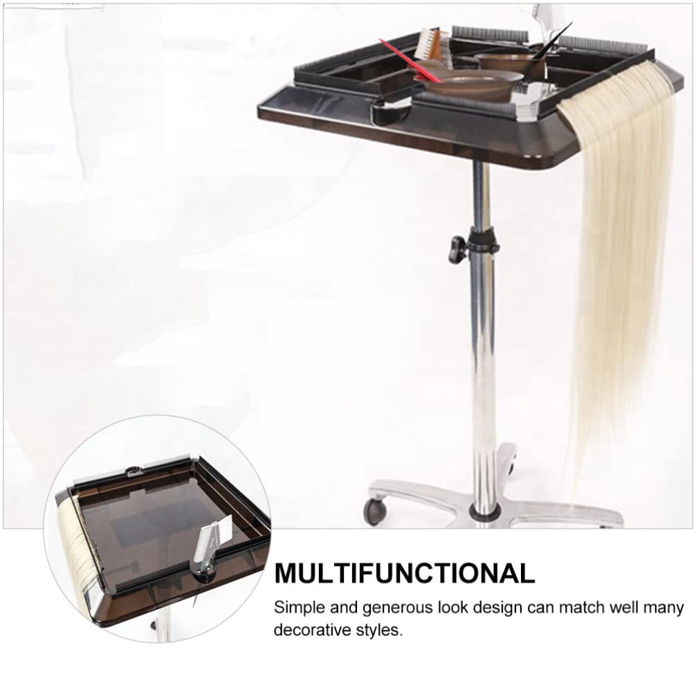 Beaupretty Multi- Wig Bracket Cart Movable Hair Extension Tool Tray Tool Cart for Home Salon