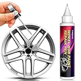 AMUIZC Touch Up Paint Wheel Scratch Fix Cars Rim Scratch Repair Pen Portable Quick and Easy for Car Wheel (Silver)