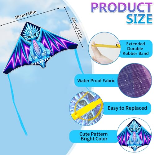 8 Pack Mini Kites for Boys Girls 3-5 6 7 8 Gifts & Party Favors, Finger Launcher Kites Bulk Easy to Fly Ejection Kite for Kids Teens Ages 4-18 Beach Graden Backyard Yard Outdoor Flying Toys by Tcvents - Image 4