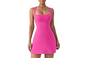 Women's Square Neck Bodice Dress for a Memorable Pink Birthday Celebration