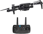 Ejoyous E88 RC Drone, Foldable Mini Drone for Beginners, 4K HD Dual Camera Folding Quadcopter with APP Control for Aerial Photography, 3D Flip and Self Stabilized Anti Shake, Black