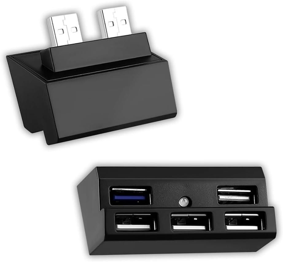 OSTENT USB 2.0 3.0 Hub Host Port Extend Adapter for Sony PlayStation 4 PS4 Pro Console