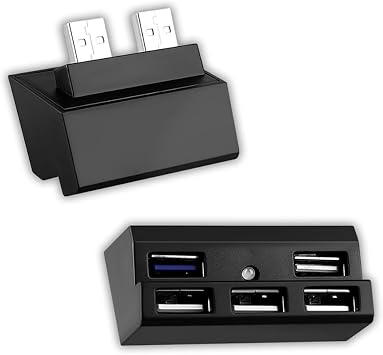 OSTENT USB 2.0 3.0 Hub Host Port Extend Adapter for Sony PlayStation 4 PS4 Pro Console