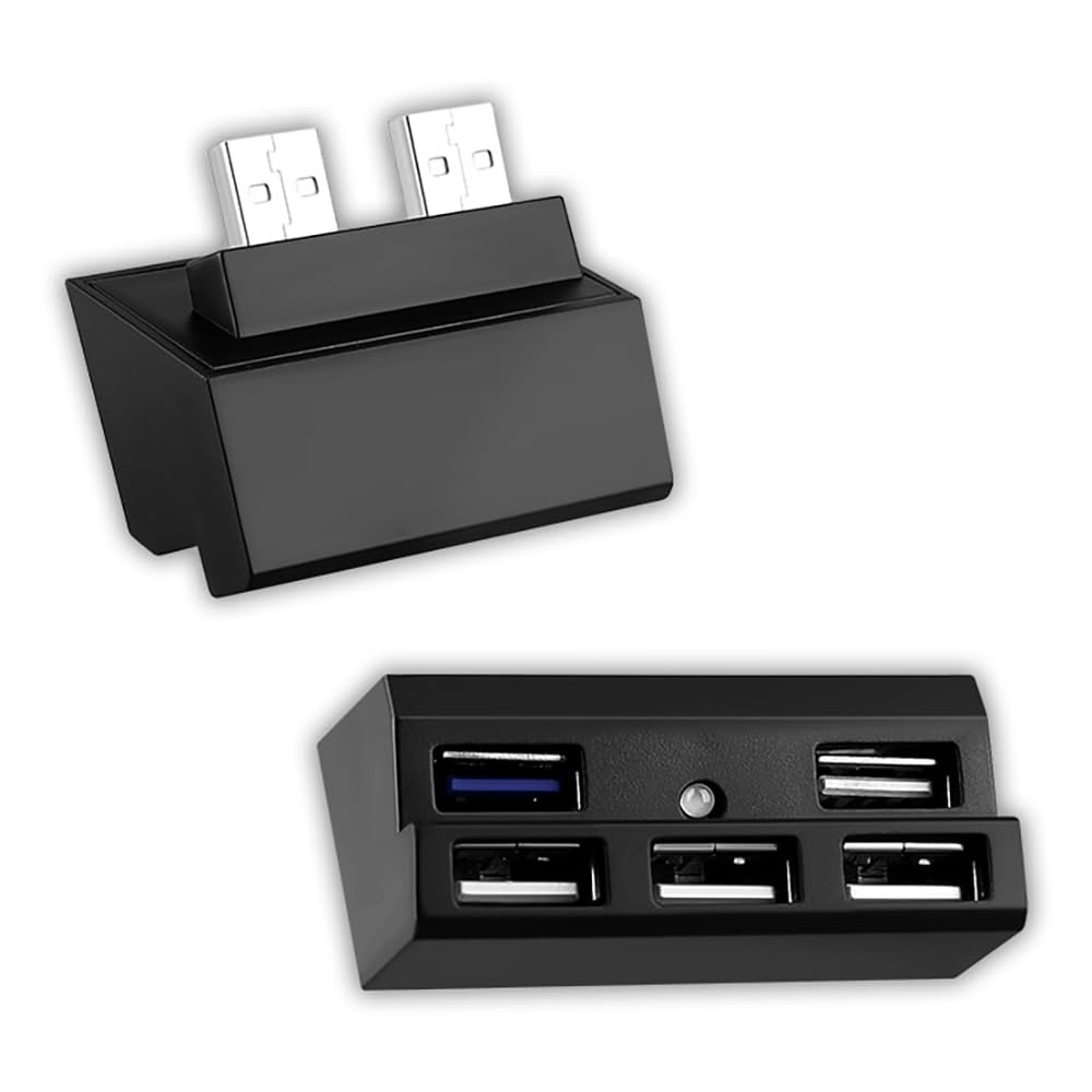 OSTENT Adaptador USB 2.0 3.0 Hub Host Port Extend para la Consola Sony PlayStation 4 PS4 Pro