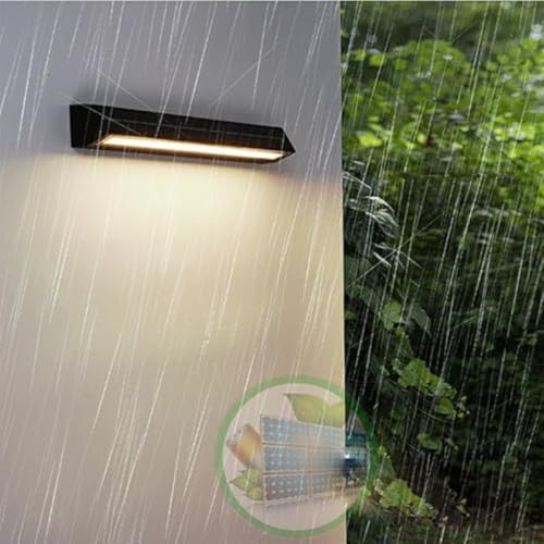 Applique murale solaire extérieure étanche IP65 luminaire mural moderne 32cm