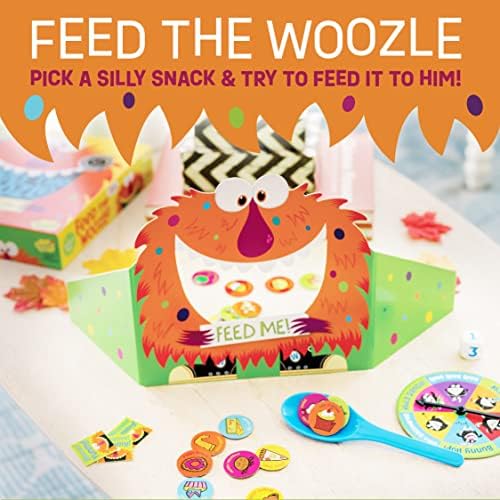 Peaceable Kingdom Feed The Woozle Cooperative Game for 2 to 5 Kids Ages 3+ - Learn Social Skills While Completing Physical Challenges 2 51db3R01IUL. AC