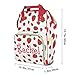 XOZOTY Personalized Strawberry Pattern Fruit Diaper Bag Shoulder Backpack with Name Nursing Baby Bags for Boys Girls