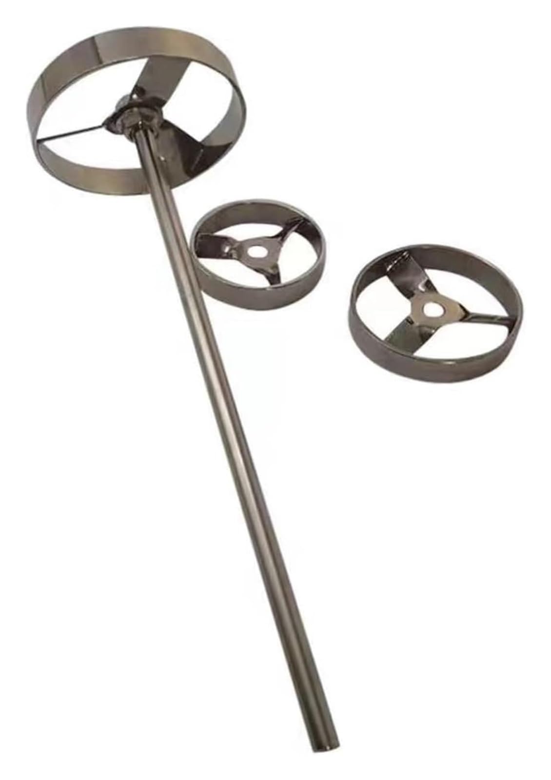 pala di agitazione, Pala agitazione da laboratorio in acciaio inossidabile 304 con asta e(50x7x200mm)