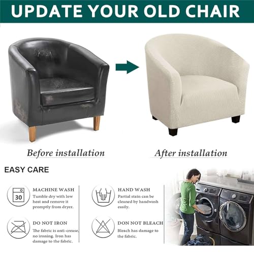 Funda de elastano extraíble y lavable para sillón de hotel 7