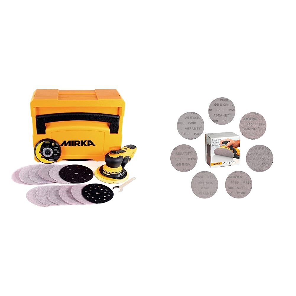 Ponceuse Excentrique Mirka DEROS 5650CV - Moteur Sans Balais, Aspiration, Bluetooth Et 2 Plateaux