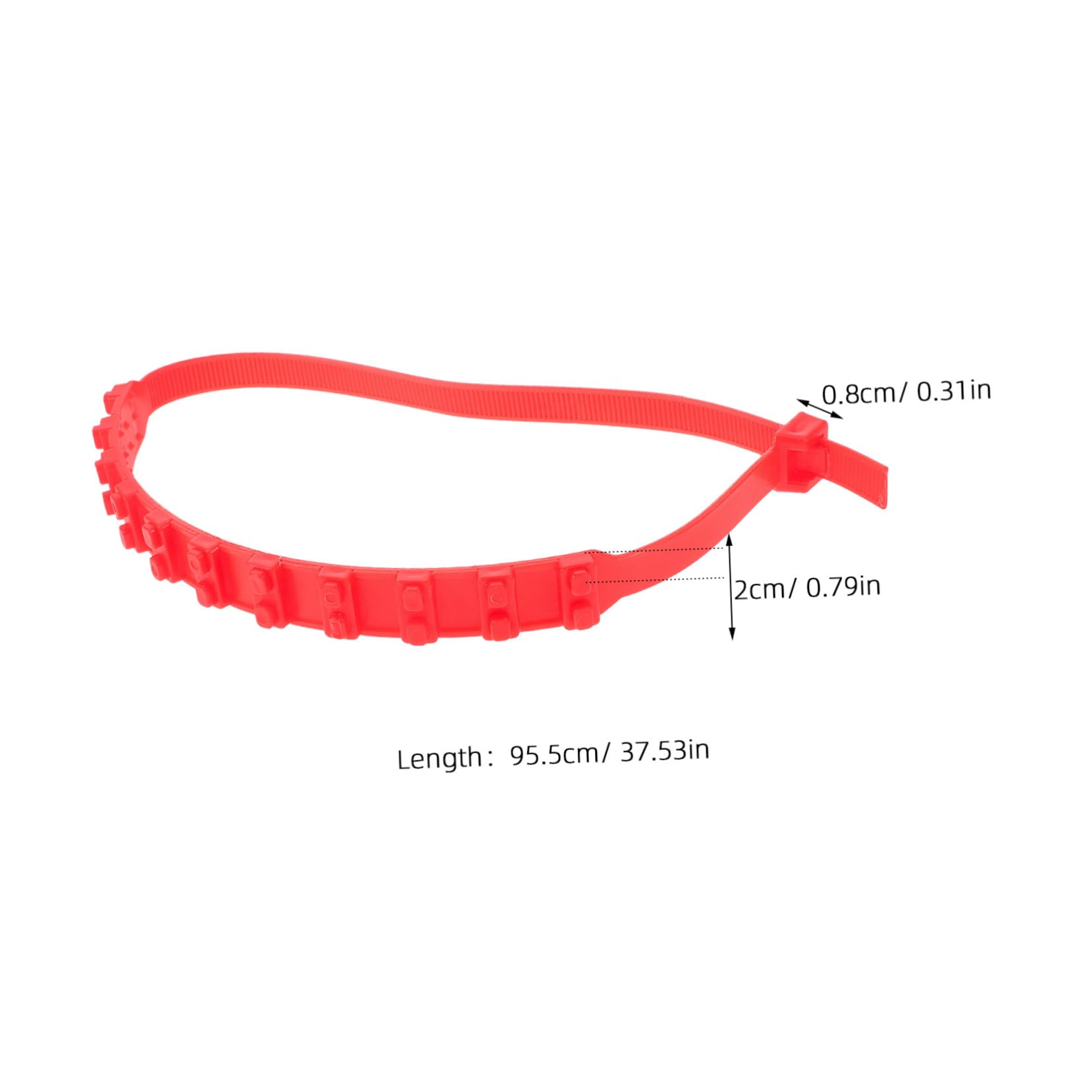 ABOOFAN Straps Car Anti-skid Chain 20pcs Reusable Tire Chains for Snow Traction Kit