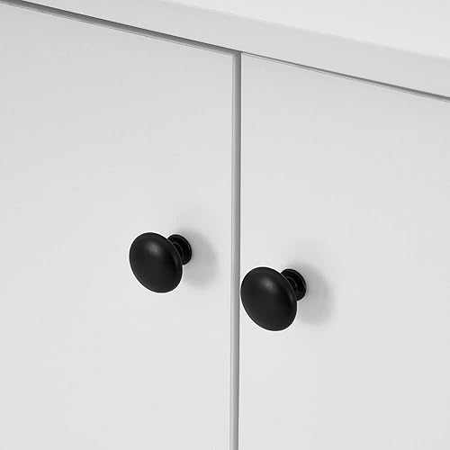 Miniatura 7 de Panana Aparador Buffet Gabinete Cocina Gabinete de almacenamiento Sala de estar 4 puertas Mesa de consola (blanco)