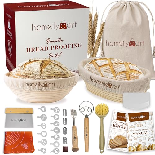 Banneton Bread Proofing Basket Set - 9