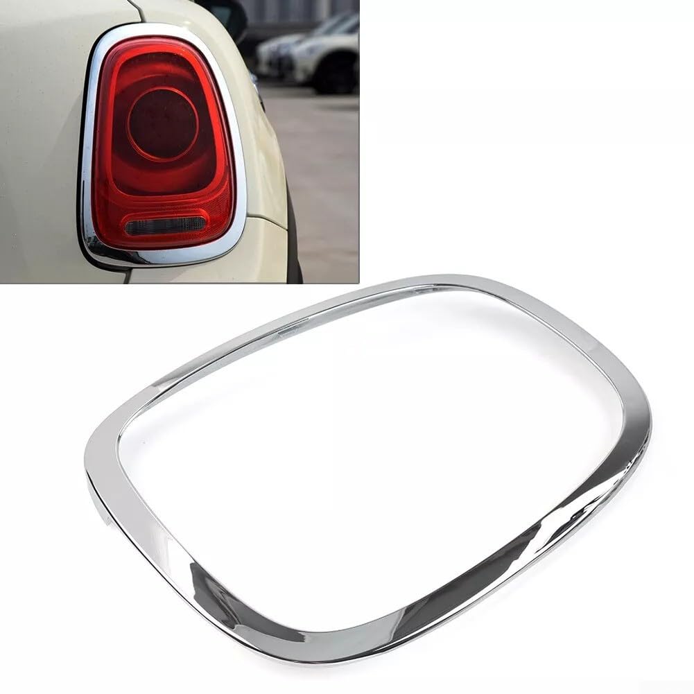 Garniture de feu arrière pour BMW pour Mini F55 F56, feu arrière chromé pour anneau pour lunette 51712285495 Décoration chromée (droite)