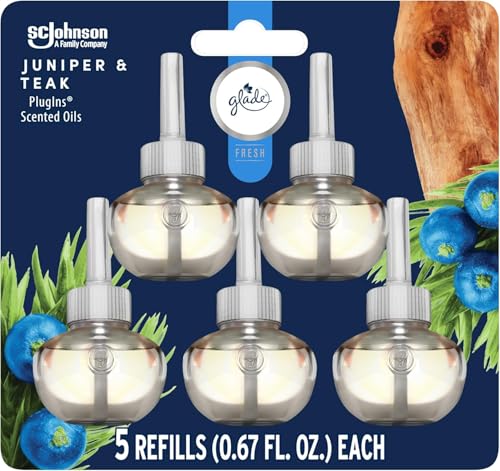 Glade PlugIns Air Freshener Refills, Juniper Forest, 5 Count - image 1