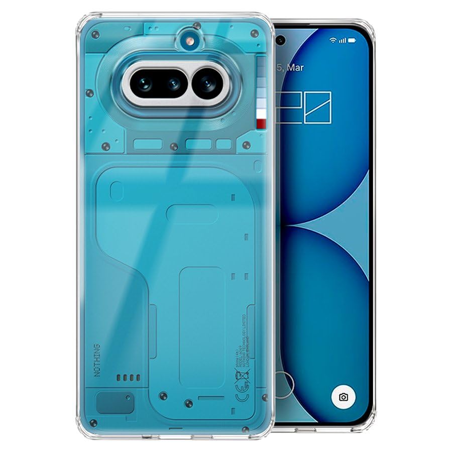 Image of Fashionury Crystal Clear Case for Nothing Phone 4a 5G | Yellowing Resistance | Transparent TPU Silicone | Raised Camera Lips | Slim Transparent Cover