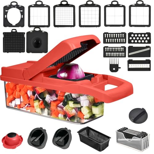 多機能スライサー、キッチン野菜スラ、EnergyDeer、家庭用シュレ、ポテトチップス皮むき器、手動 (?,22)